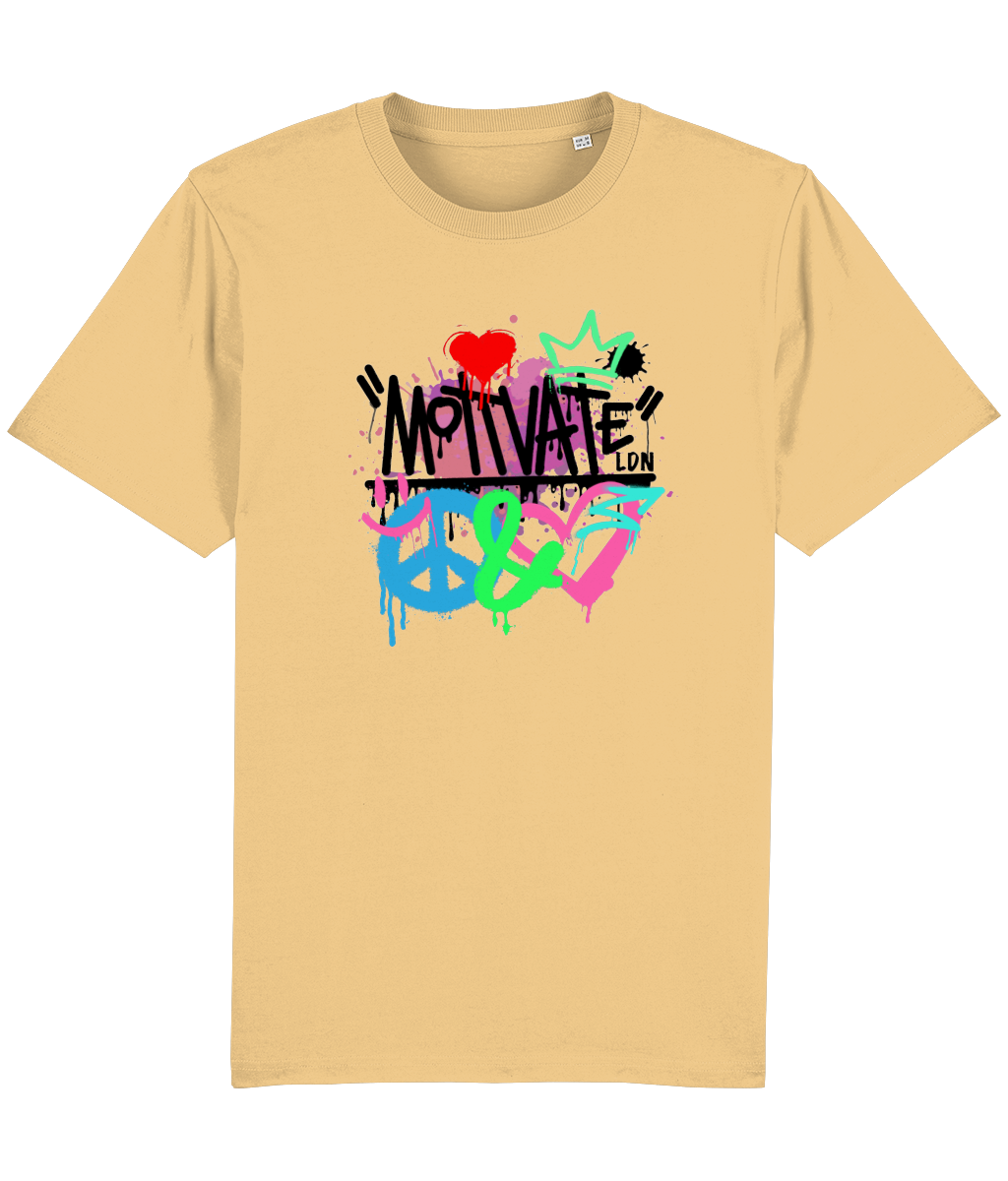 Motivate LDN Peace&Love Remix (Black) Logo Tee