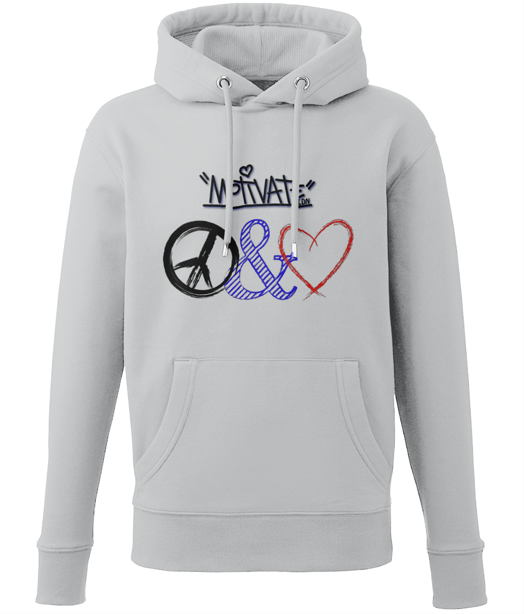 Motivate LDN Peace & Love Logo Hoodie – Motivate LDN Clothing