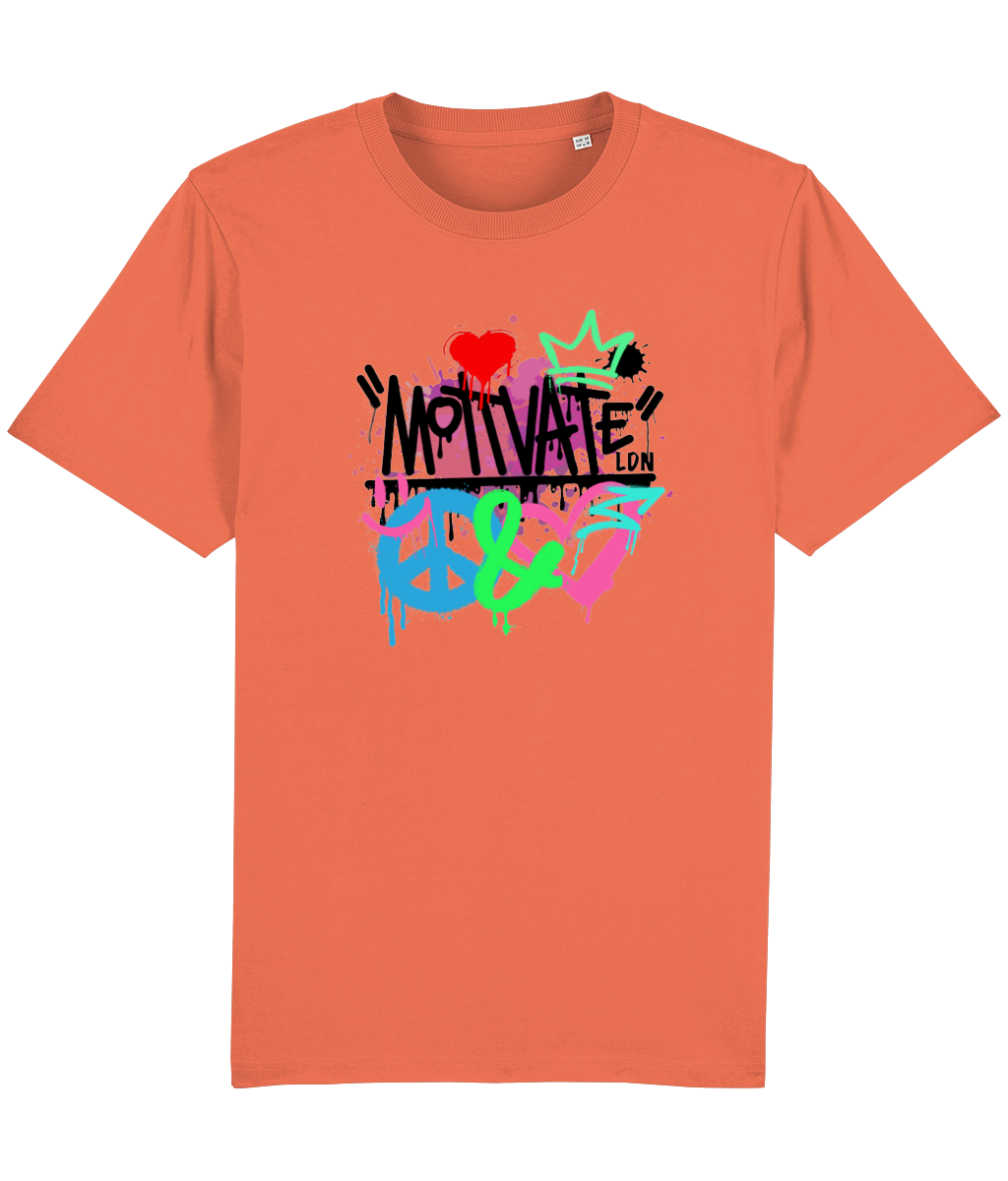 Motivate LDN Peace&Love Remix (Black) Logo Tee