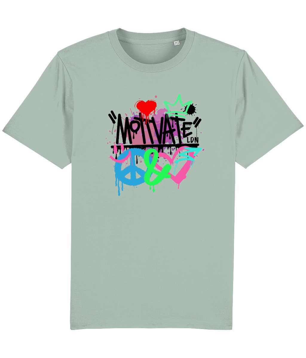 Motivate LDN Peace&Love Remix (Black) Logo Tee