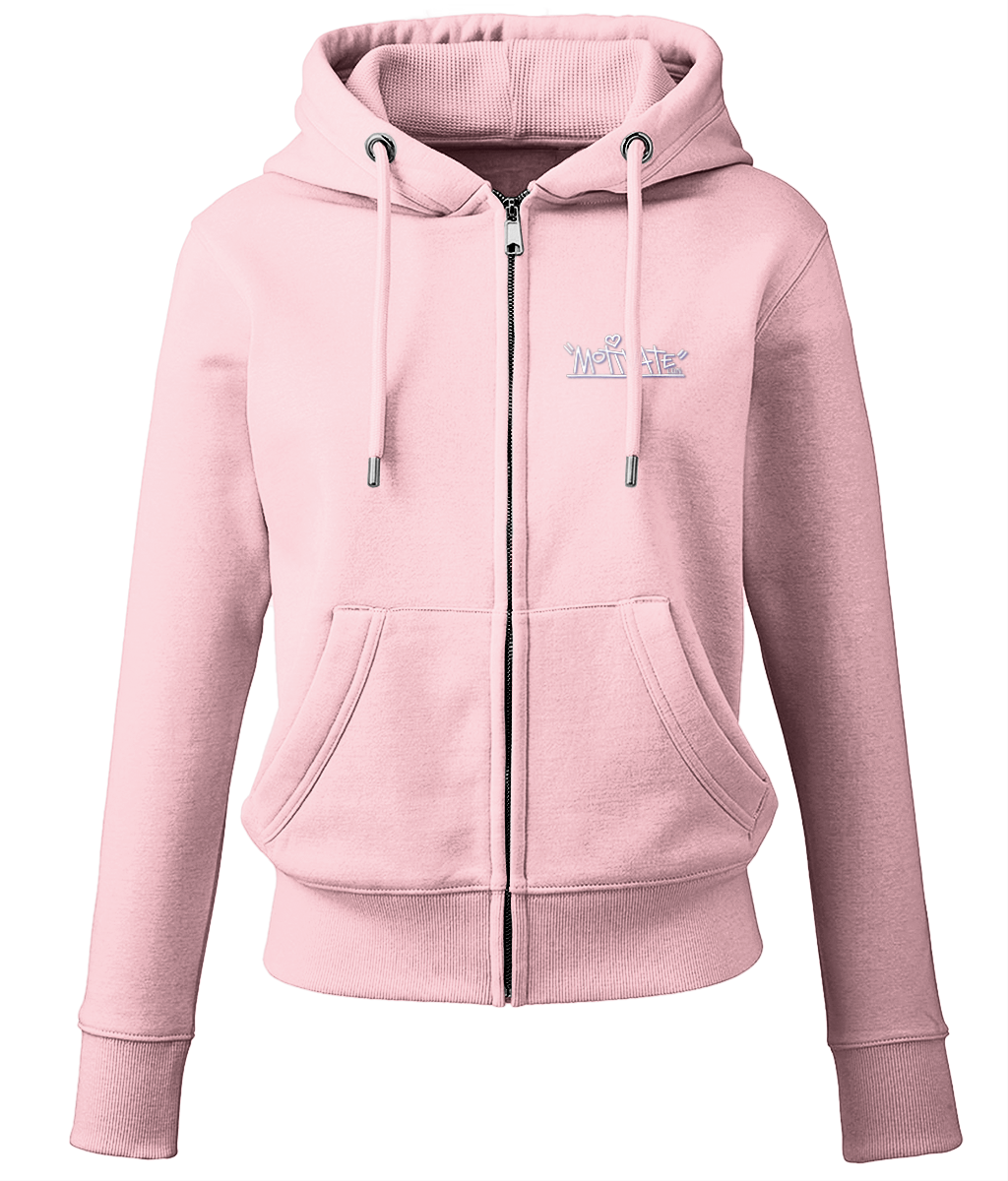 Motivate LDN Peace & Love Logo Womens Zip-Up Hoodie