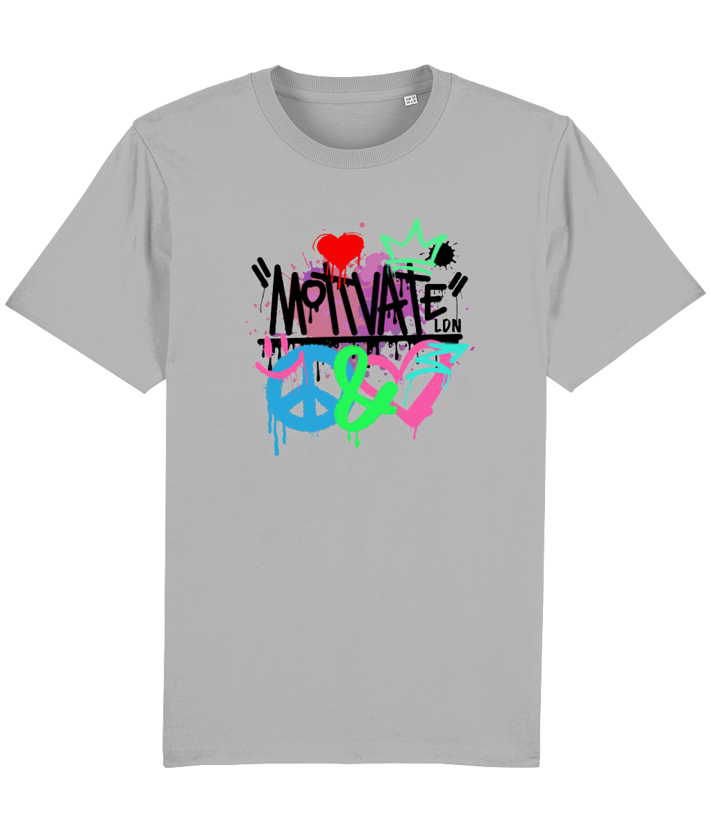 Motivate LDN Peace&Love Remix (Black) Logo Tee